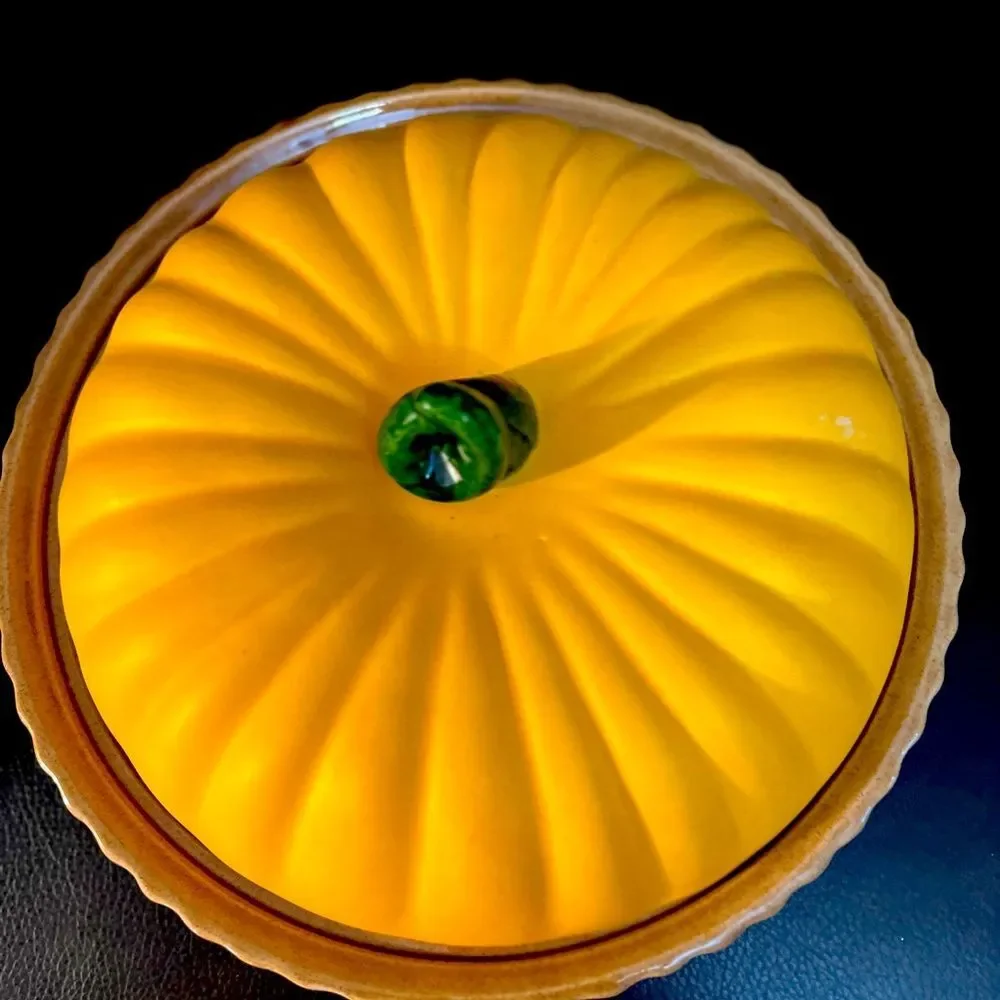 Vintage Ceramic Pumpkin Pie Server